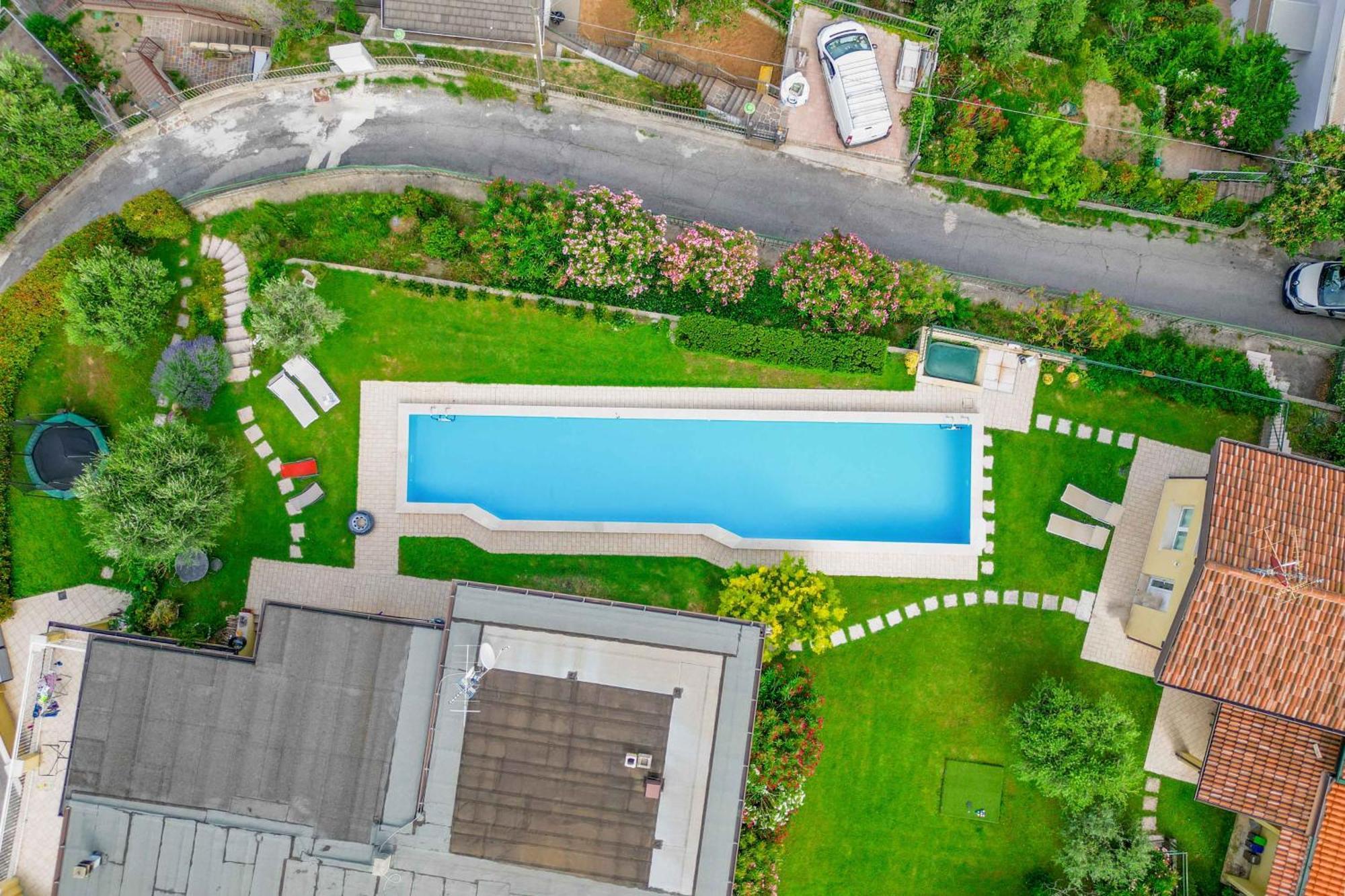 Piscina Panoramica - La Casa Volante Villa Soiano Del Lago Exterior foto